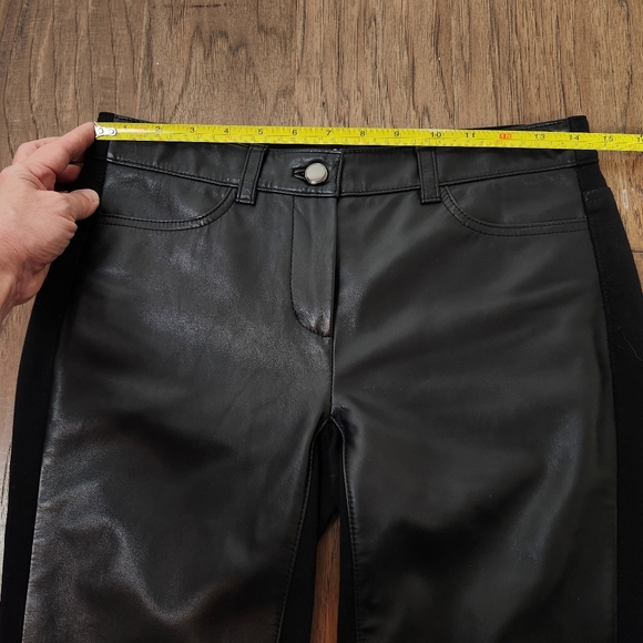 WORTH NEW YORK black stretch leather pants - Picture 11 of 14